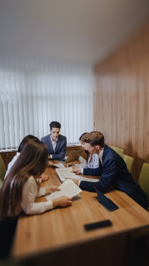 Loan advisors reviewing housing finance options with clients